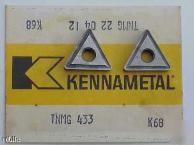 10PC tnmg 433 grade K68 kennametal carbide inserts