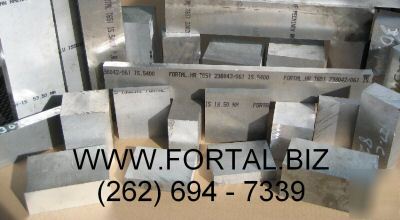 Aluminum plate 2.559 x 1 7/8 x 22 1/4 fortal 