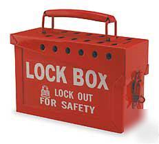 Brady lock out tag out heavy duty steel lock box