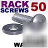 (50) black 10-32 pan head machine screws with washers