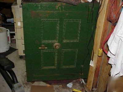 Antique old safe 31W x 23D x 39 1/2 tall early 1900's?