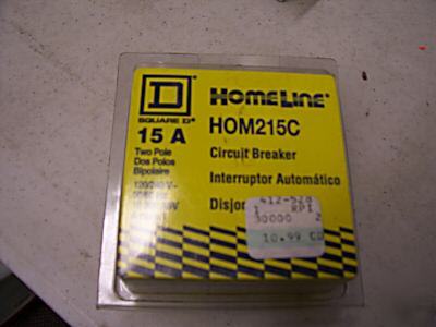 15 amp homeline circuit breaker by square d