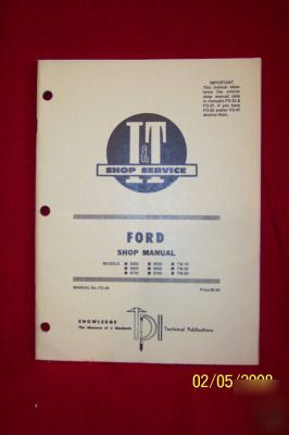 Ford i&t shop manual, models 8000 to TW30