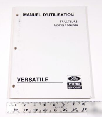 Ford tractor book - 936 / 976 - foreign language