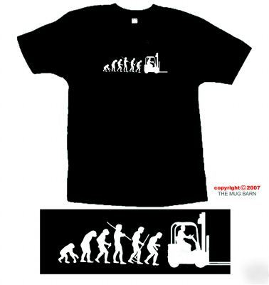 Forklift truck driver mens t-shirt size xx-large 
