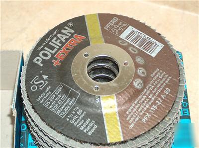 Pferd grinding flap disc polifan wheel 4 1/2 x 7/8 80