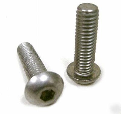 Stainless steel allen button head bolt 3/8-16 x 1-1/4