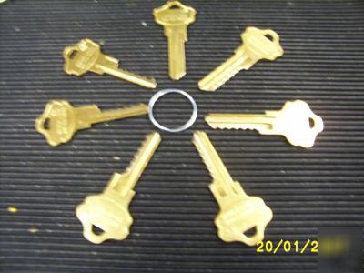 Locksmith space & depth keys kwik-set titan 6-pin tools