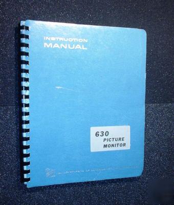 Tektronix 630 original service(instruction) manual