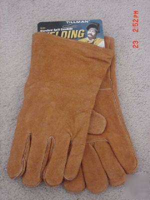 1 pair of leather stick / mig welding gloves, sz. large
