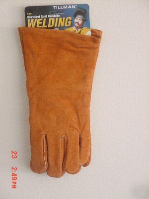 1 pair of leather stick / mig welding gloves, sz. large