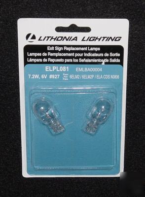 2-pack---exit sign replacement lamps--7.2W--6V--ELPL081