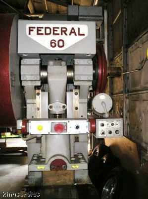 Federal 60 ton obi press cooper straightener & decoiler