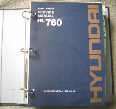 Hyundai HL760 wheel loader service repair manual book