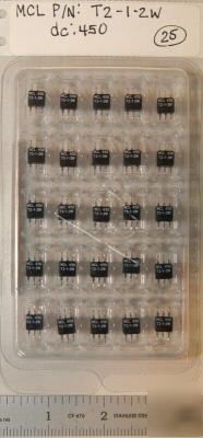 New 25 mini-circuits T2-1-2W rf transformers 5-120 mhz 