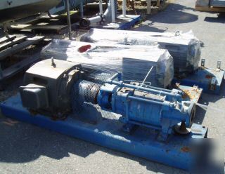 Pump, centrif., 50 hp, ingersoll-dresser, c/st,