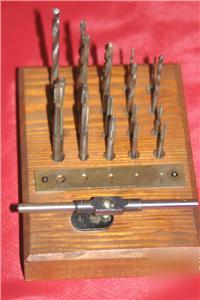Vintage boxed set ba taps and drills -sizes 0-8