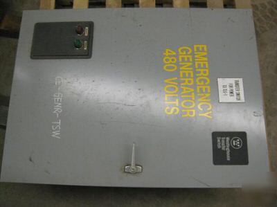 Westinghouse transfer switch 480 volts 100 amp