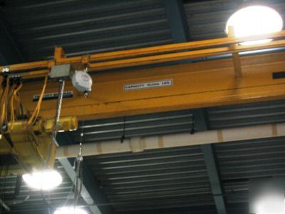 Robbins & myers monorail 5 ton trolley hoist complete