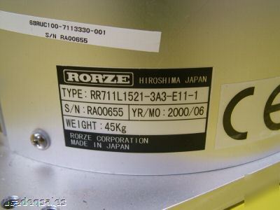 Rorze wafer robot and controller RR711L1521-3A3-E11-1
