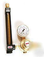 Tig mig welding flow meter/regulator - w/gas hose