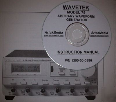 Wavetek 75 instruction manual (operating & service)