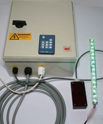 Led colour changing system with 11 led rgb bars with ir
