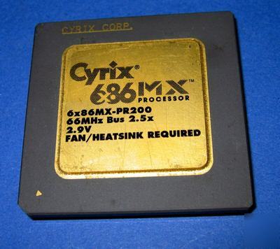 686MX cyrix cpu gold leads collectible 686MX