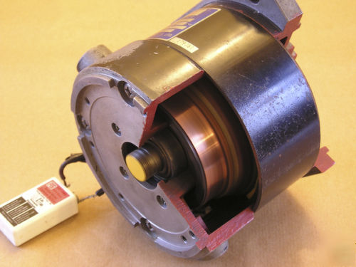 A display or cutaway electric dc motor