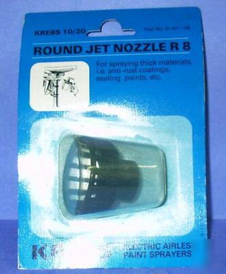 Electric airless sprayer round jet nozzle krebs 10/20
