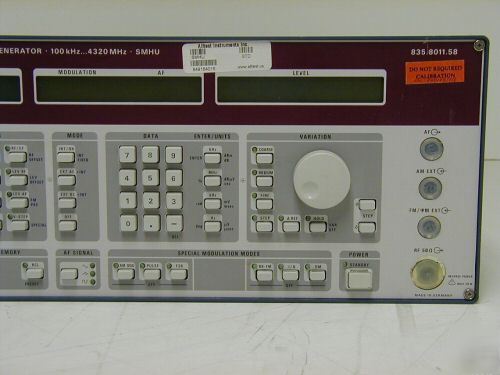 Rohde&schwartz signal generator 100KHZ..4320MHZ smhu
