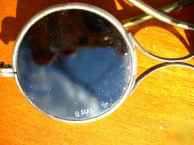 Vintage john lennon round dark tint welding glasses 