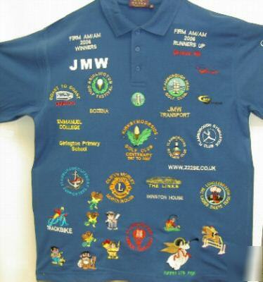 Embroidered polo shirt workwear sportswear clothing 