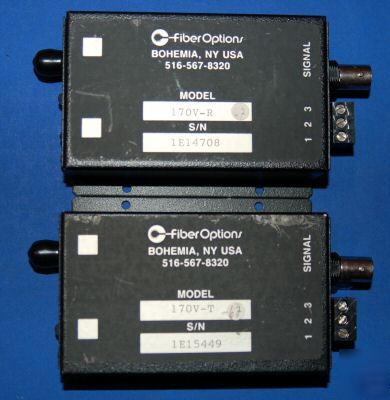 Fiber options 170V-t & 170V-r complete video system 