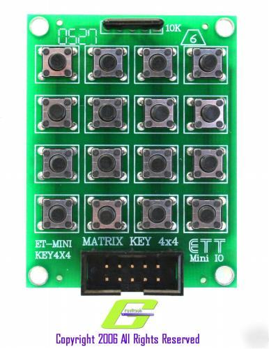 Mini-4X4KEY (4X4 matrix keyboard pad) basic stamp, pic