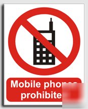 Mob.phones prohib.sign-s. rigid-200X250MM(pr-032-re)