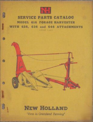 New 1961 holland forage harvester & attachments catalog