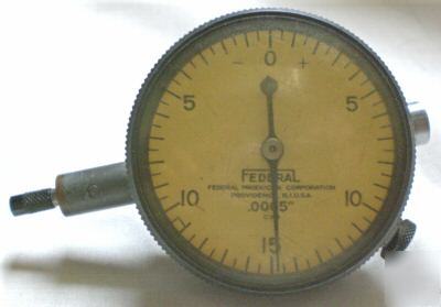 Old federal products dial indicator .0005