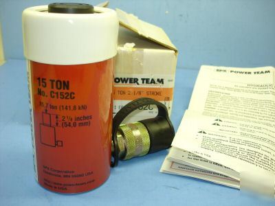 Power team C152C 15 ton 2-1/8 stroke hydraulic cylinder