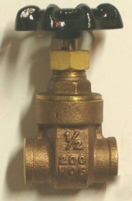 #VA16 - cast brass gate valve 1/2