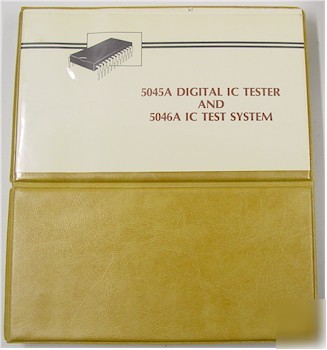 Vintage hewlett packard 5045A & 5046A ic test manual