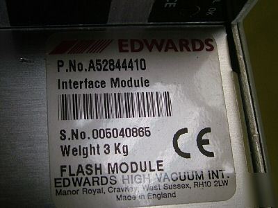 Edwards vacuum pump interface module A52844410