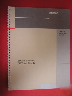 Hp 6439B dc power supply operating and service manual