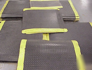 Lot of 19 industrial anti fatigue floor safety mat 3/8