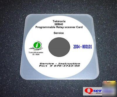 Tektronix tek 50M40 plug-in service manual cd