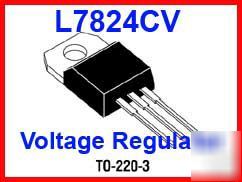 5 pcs L7824 7824 voltage regulator +24 volts 1 amp