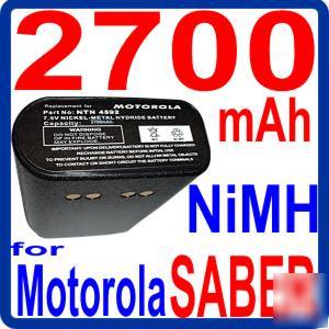 New 2700MAH battery for motorola saber MX1000 ni-mh qa