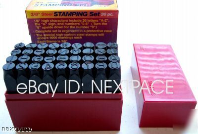 New alphabet metal stamping set stamp large marking 