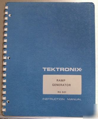 Tek RG501 rg-501 original service / operating manual