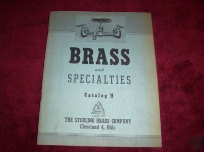 Vintage 1954 sterling brass & specialties catalog - h